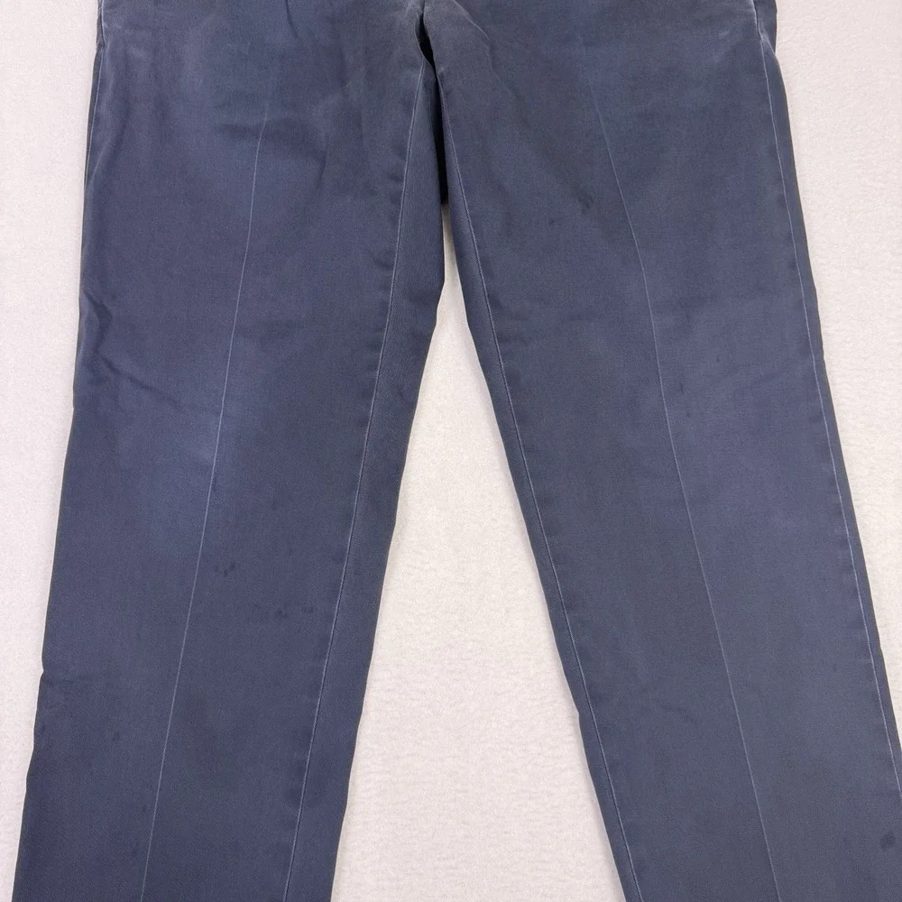 Brooks Brothers Advantage Chino‎ Clark 35x32 Navy Blue Distressed Frayed